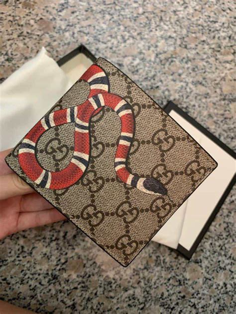 fake gucci wallet for men|authentic gucci snake wallet.